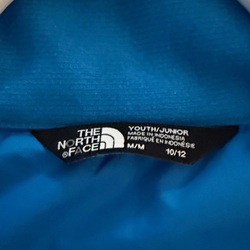 The North Face Kids' Blue Puffer Jacket size Medium 10/12 TNF - Picture 5 of 6
